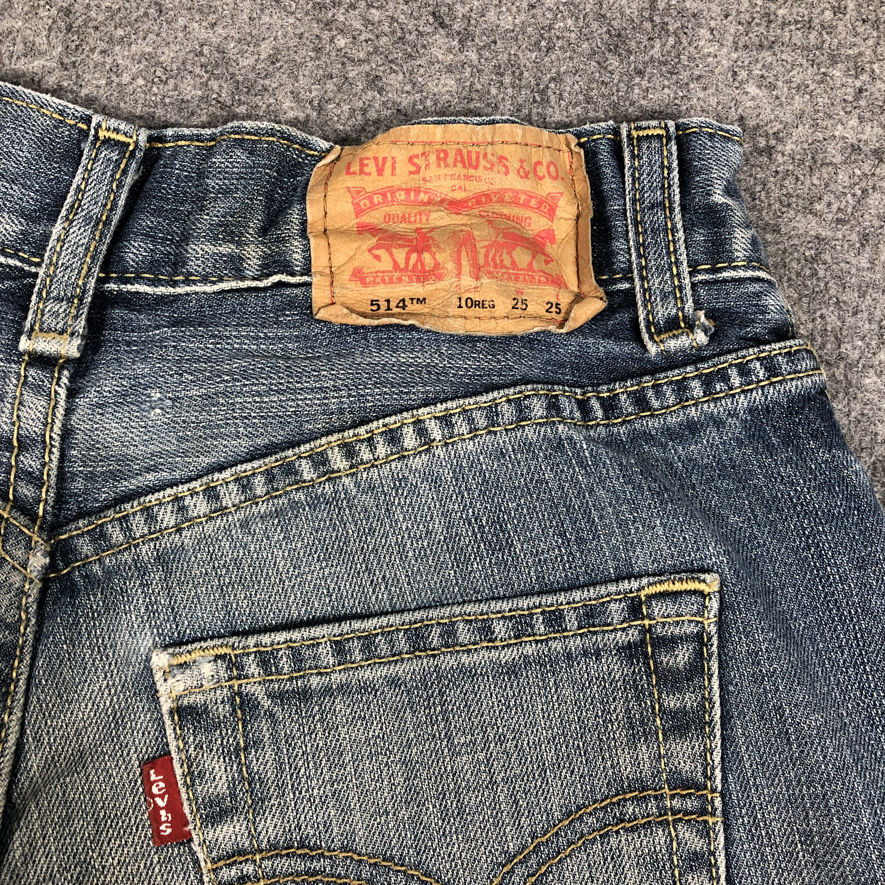 Levi's × Vintage Womens Vintage Levis 514 Jeans Straight L1102W Size 26" / US 2 / IT 38 - 9 Thumbnail