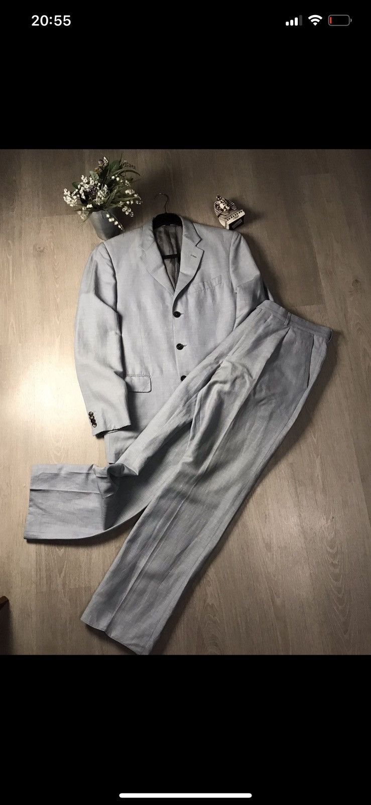 Givenchy Givenchy Gentleman Lana Lino luxury suit Size 50R - 1 Thumbnail