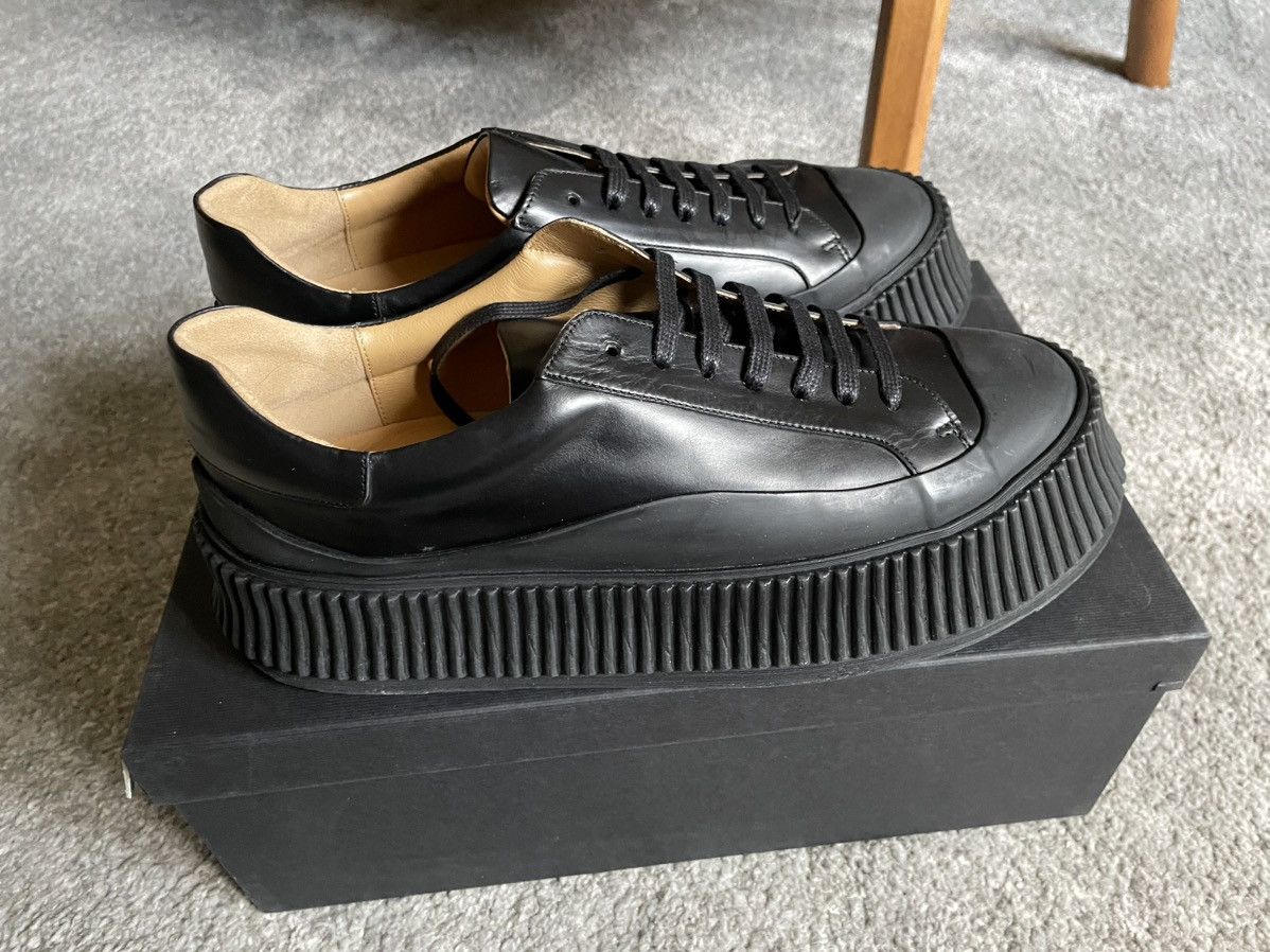 Jil Sander Men’s Jil Sander Padded Leather Low Top Sneaker Sz 42 Size US 9 / EU 42 - 5 Thumbnail