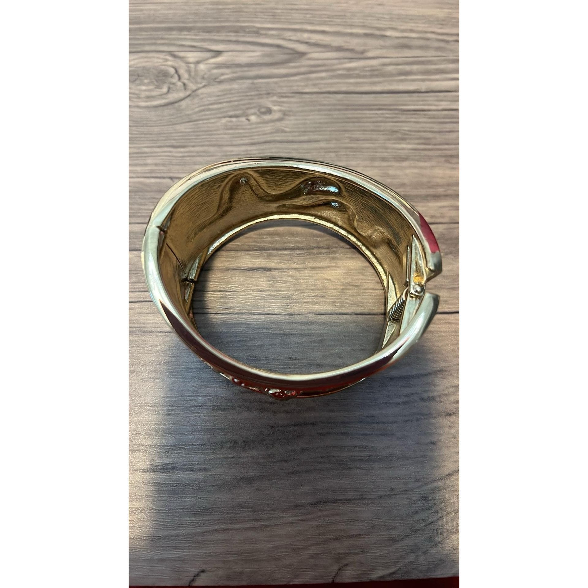 Other Gold Snake Enamel Clamper Yellow Bracelet Size ONE SIZE - 3 Thumbnail