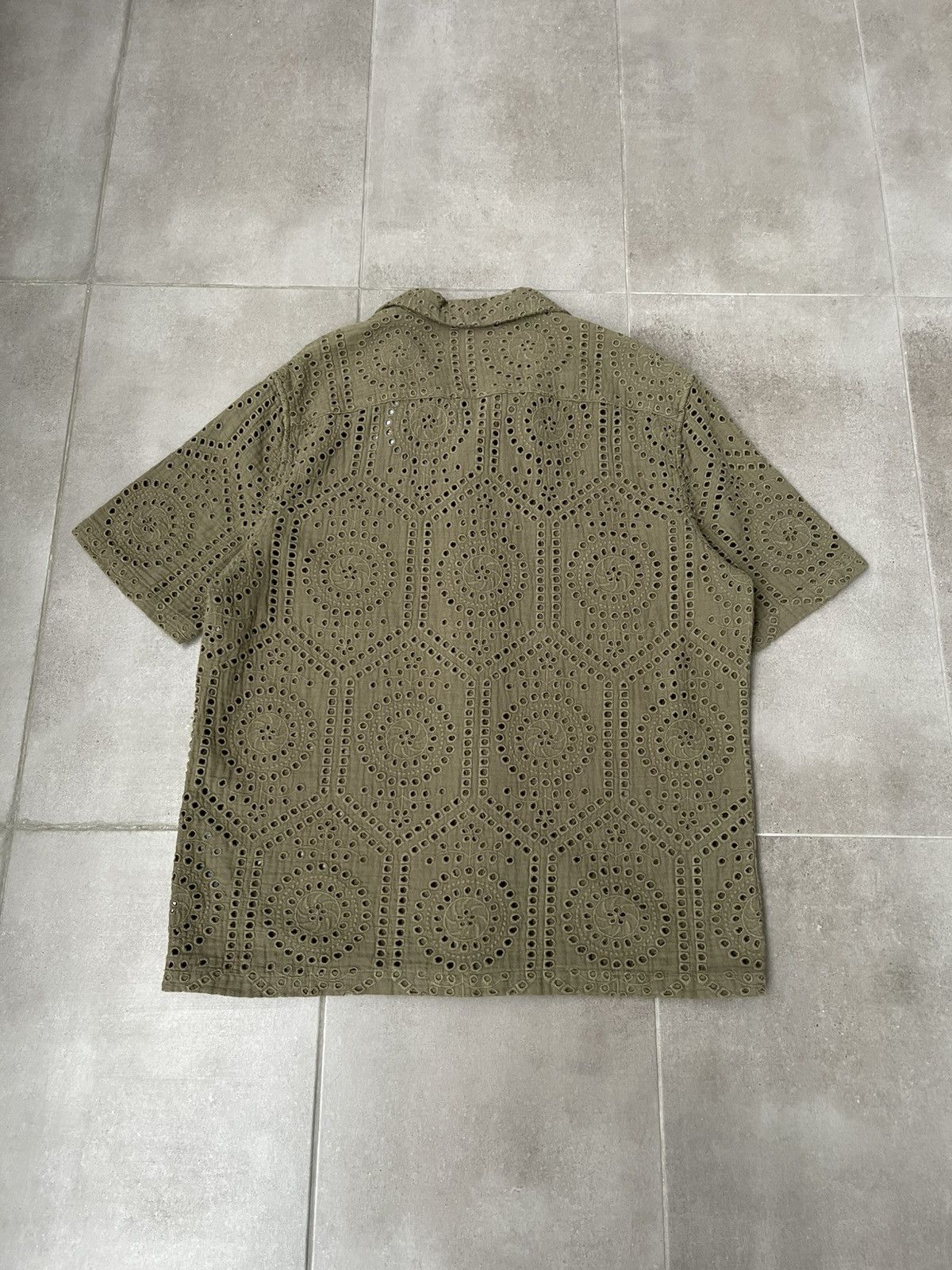 Allsaints !DS! SS23 Allsaints Pueblo SS Laser Swamp Green Shirt Size US M / EU 48-50 / 2 - 12 Thumbnail