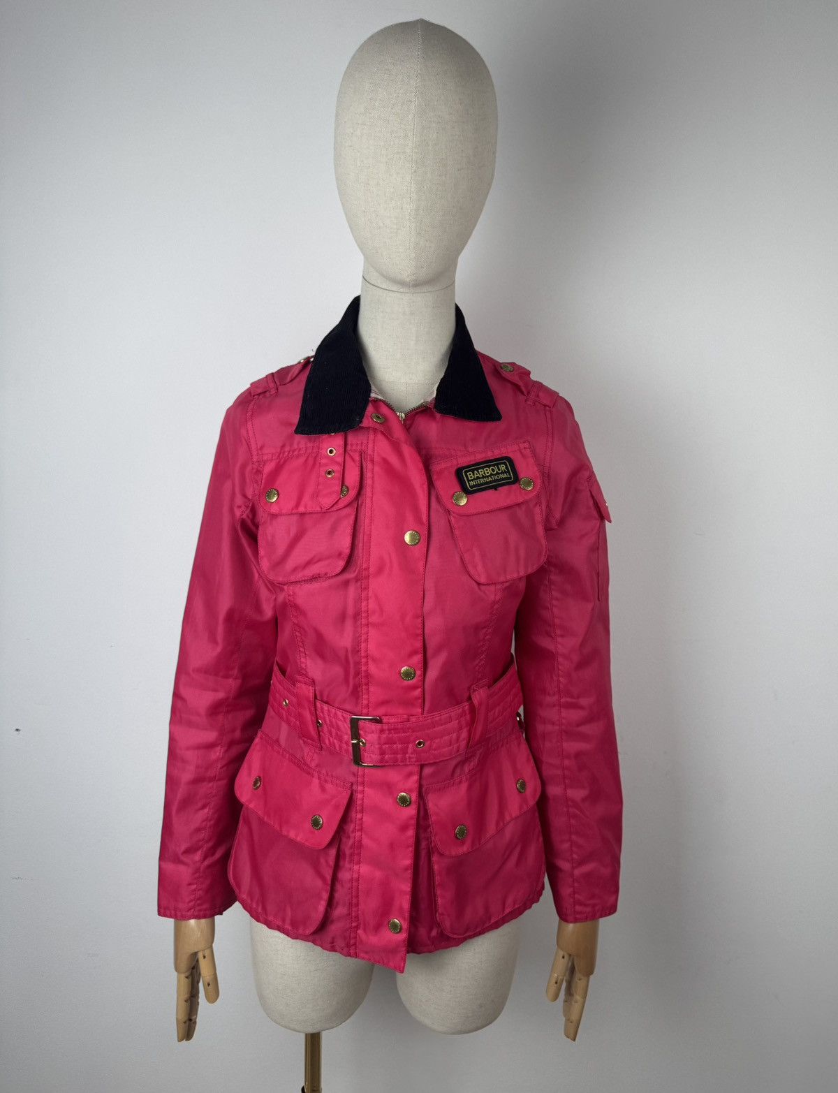 Barbour × Vintage Barbour International Bright Brass Jacket Pink size USA 4 Size S / US 4 / IT 40 - 2 Thumbnail