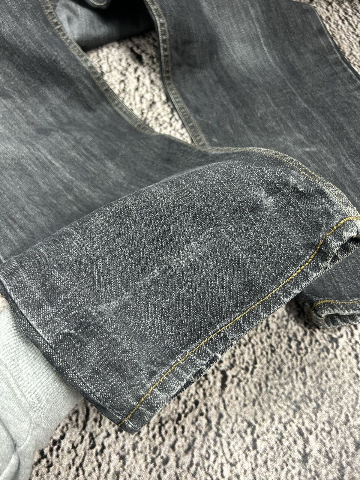 Japanese Brand Vintage Japanese Selvedge Denim Jeans Cinch Back Distressed Size US 31 - 17 Thumbnail