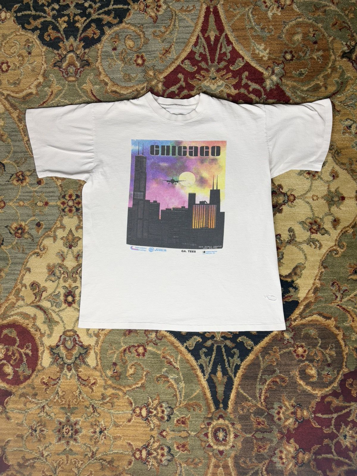 Vintage Vintage 90’s Chicago City T-Shirt Size US L / EU 52-54 / 3 - 1 Thumbnail