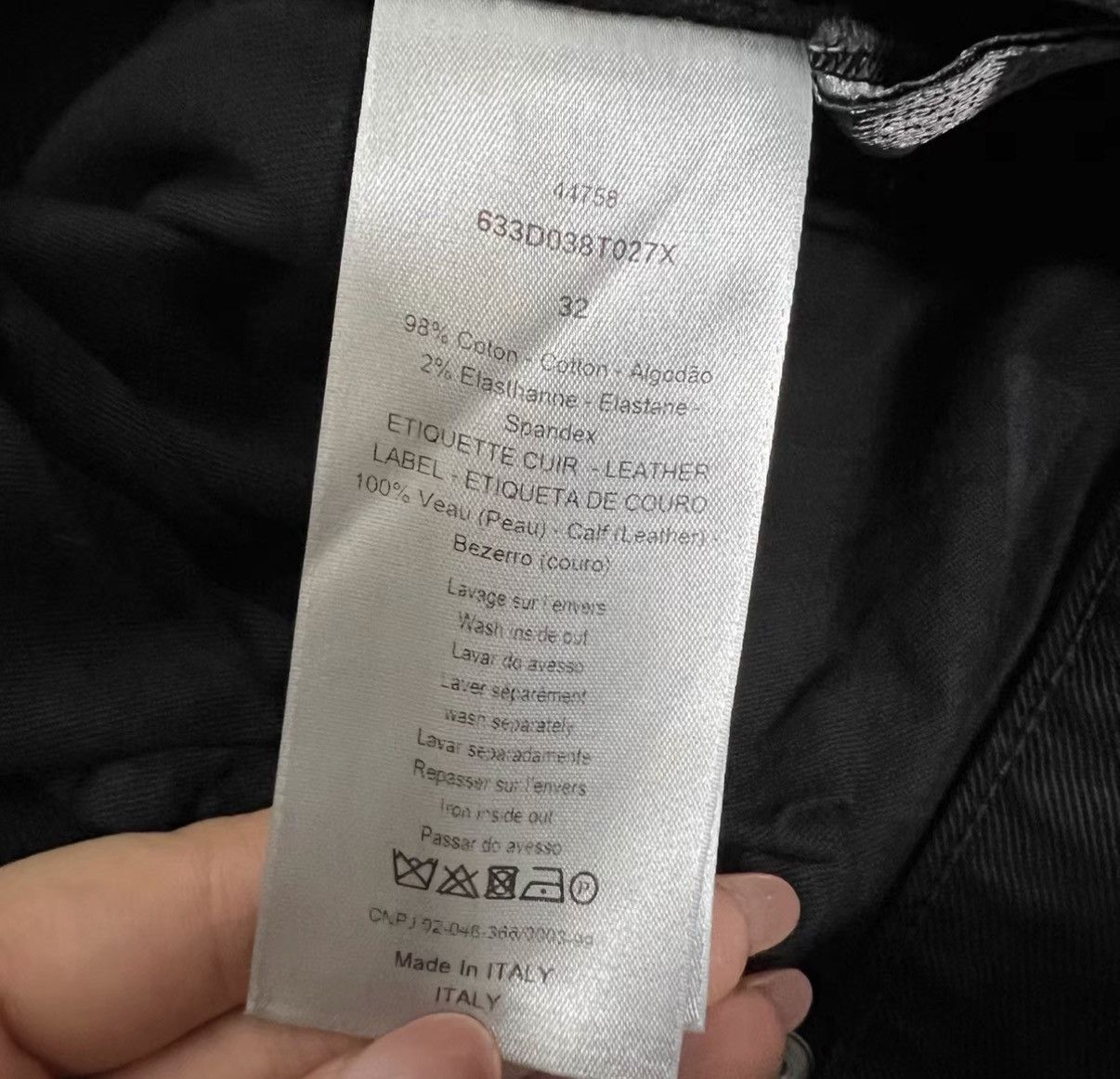 Dior Dior Black Distressed Skinny Jeans J41 Size 24" / US 00 / IT 34 - 4 Thumbnail