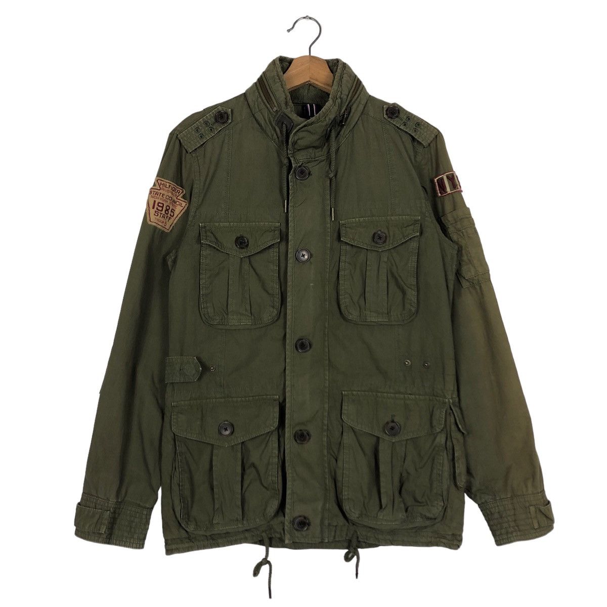 🔥90’s Design Biker Military Jacket Tommy Hilfiger