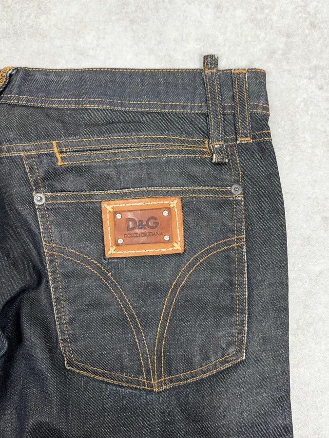Dolce & Gabbana 2000s Dolce & Gabbana Navy Brut Large Denim Jeans Size US 34 / EU 50 - 9 Thumbnail
