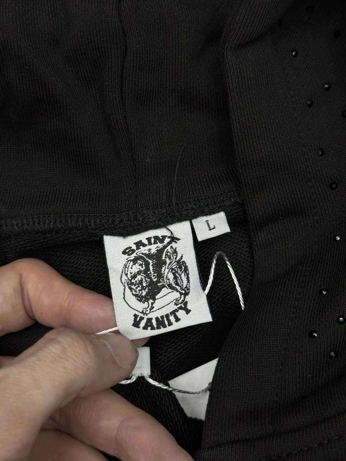 Saint Vanity Size Large - Saint Vanity Hoodie Black Rhinestone Zip Up Size US L / EU 52-54 / 3 - 8 Thumbnail