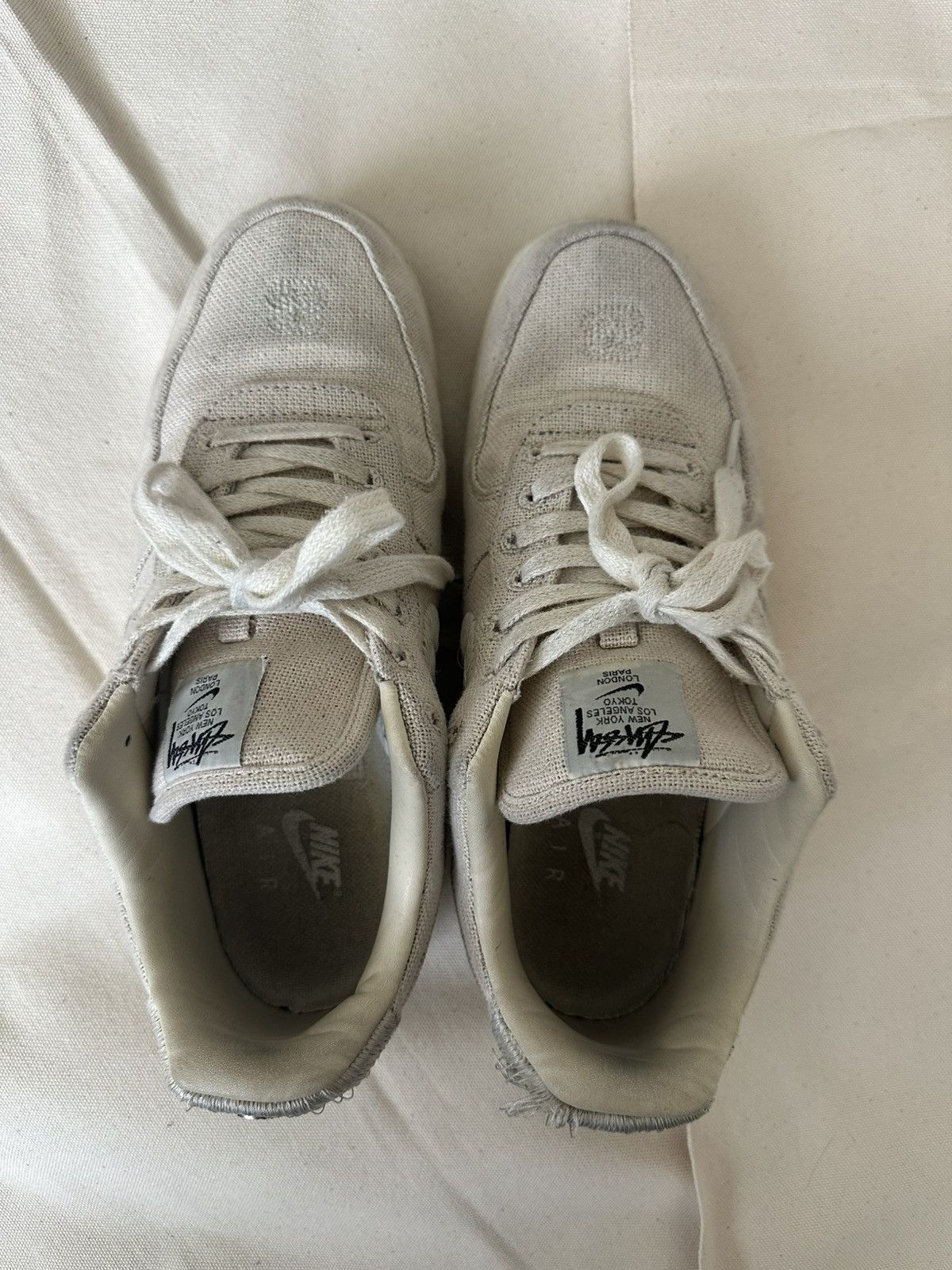 Nike × Stussy Stussy Bone Fossil Air Force 1 Low-Top Size US 9.5 / EU 42-43 - 5 Thumbnail