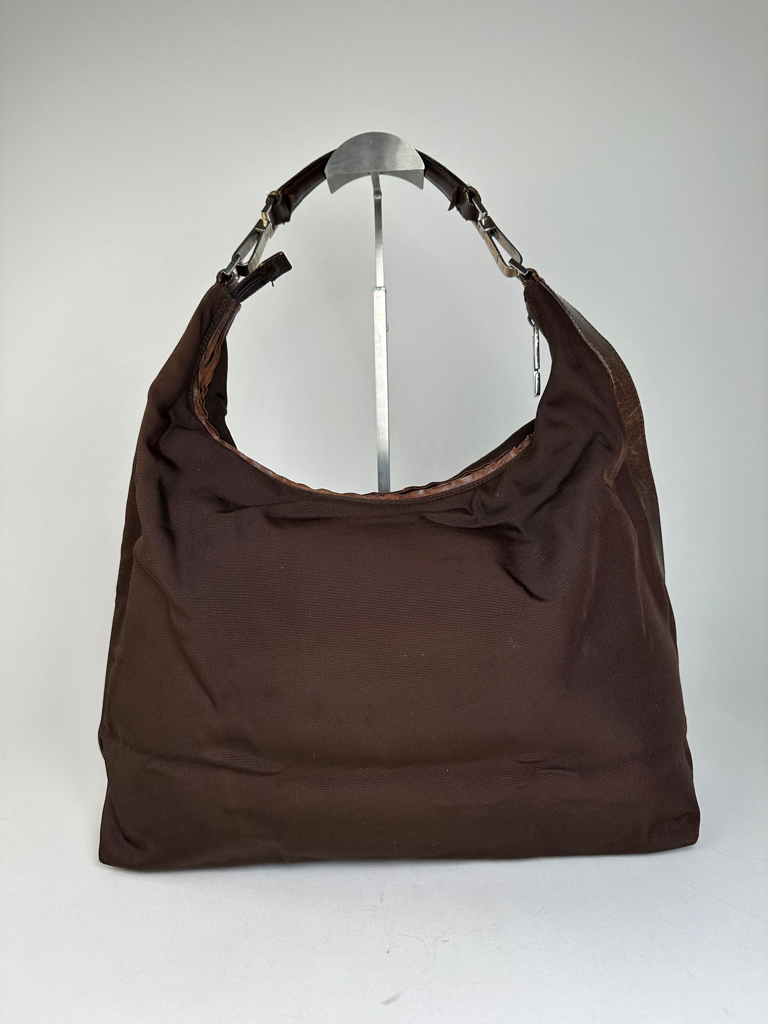 Gucci Vintage Fabric Shoulder Bag Brown Size ONE SIZE - 1 Thumbnail