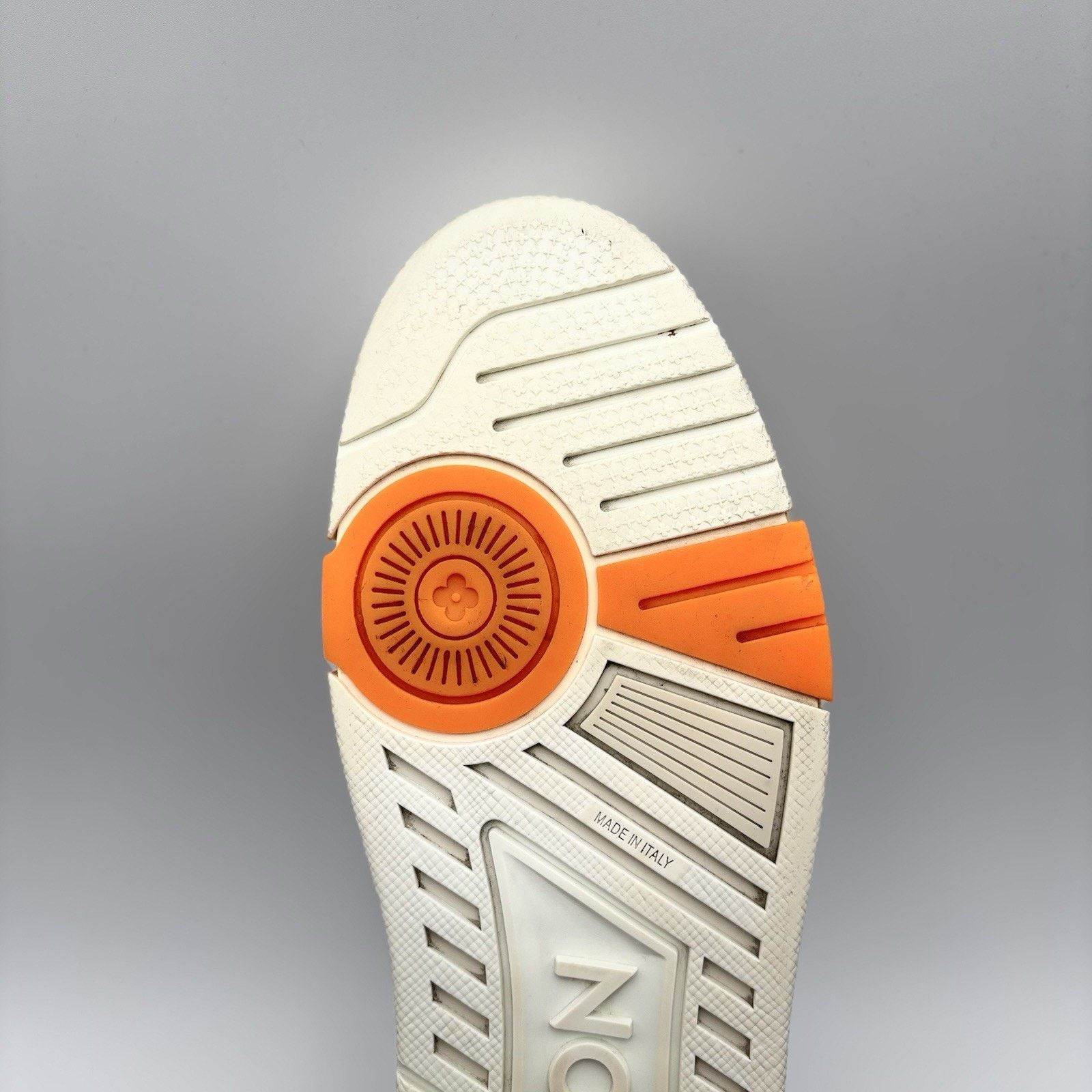 Louis Vuitton Louis Vuitton Trainer Low ' Metallic Silver Orange ' Size US 11.5 / EU 44-45 - 19 Thumbnail