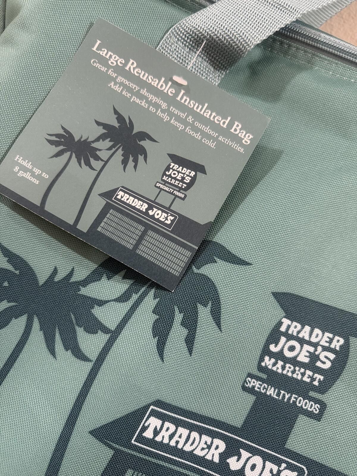 Other NEW! Trader Joe's GREEN Insulated Tote Large Size Size ONE SIZE - 3 Thumbnail