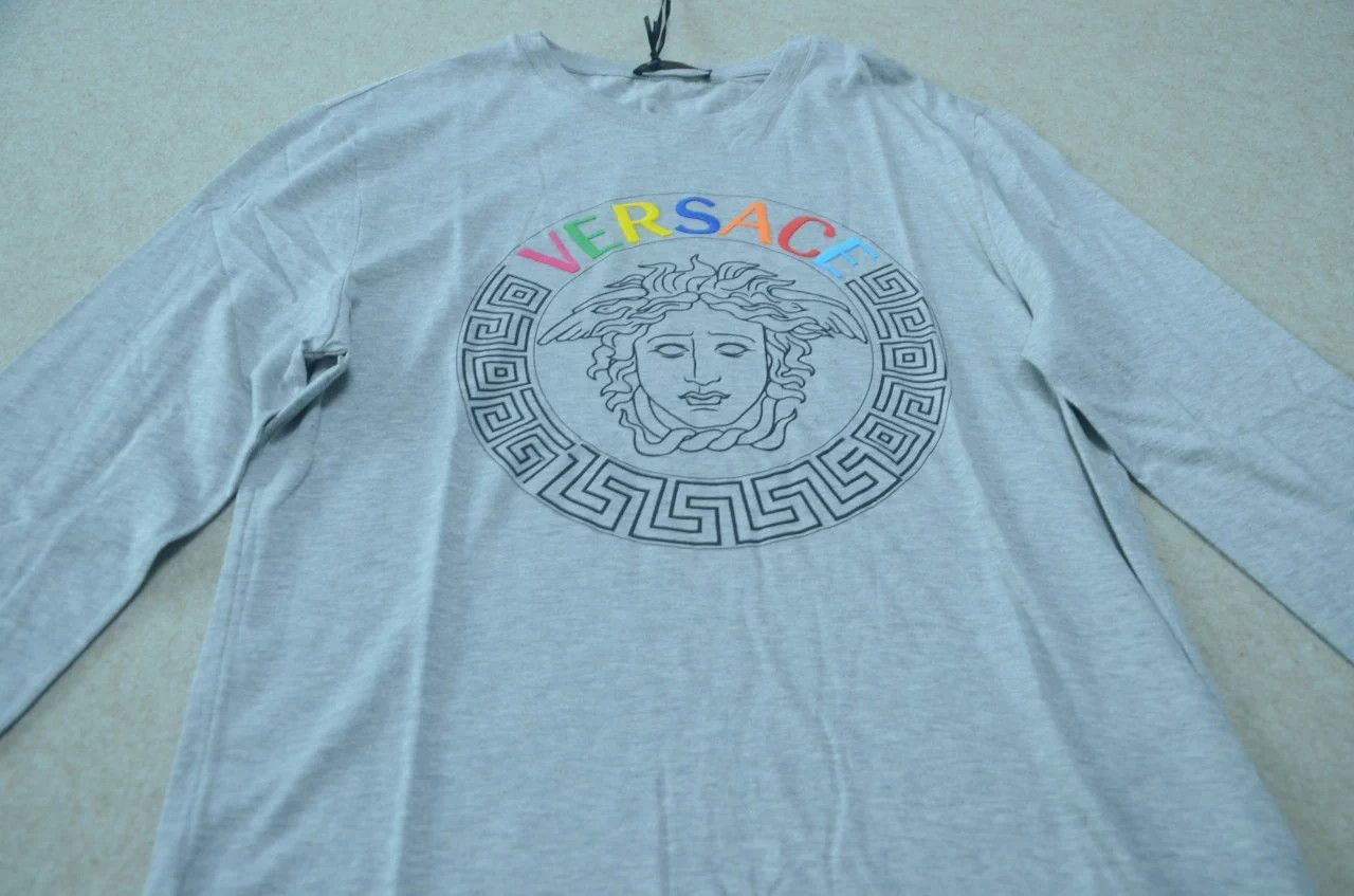 Versace VERSACE Medusa Head Colorful Big Logo Longsleeve Tee S Size US S / EU 44-46 / 1 - 2 Thumbnail