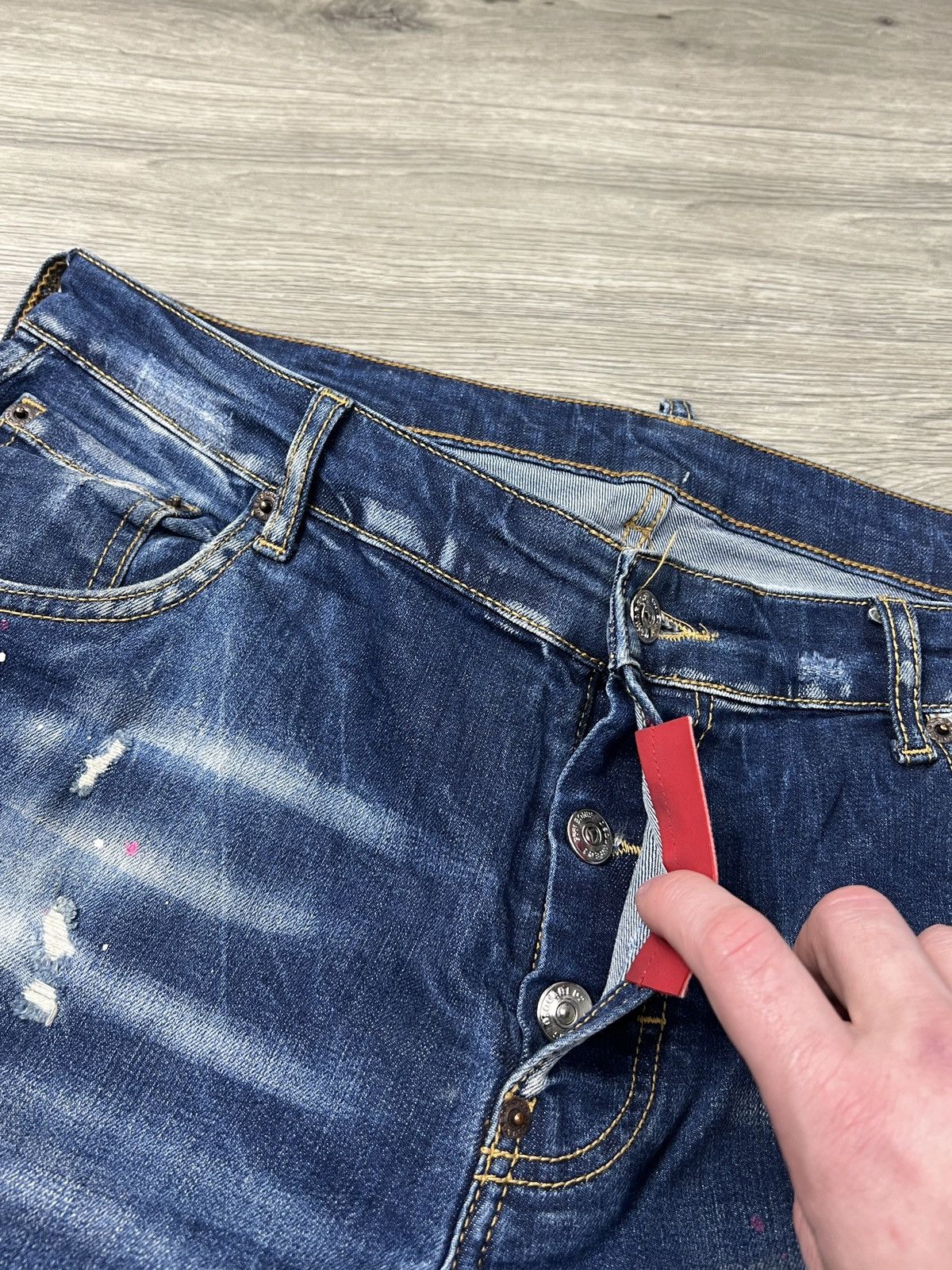 Dsquared2 Dsquared2 Slim Jean Distressed Blue Denim Pants IT 52 Size US 36 / EU 52 - 4 Thumbnail