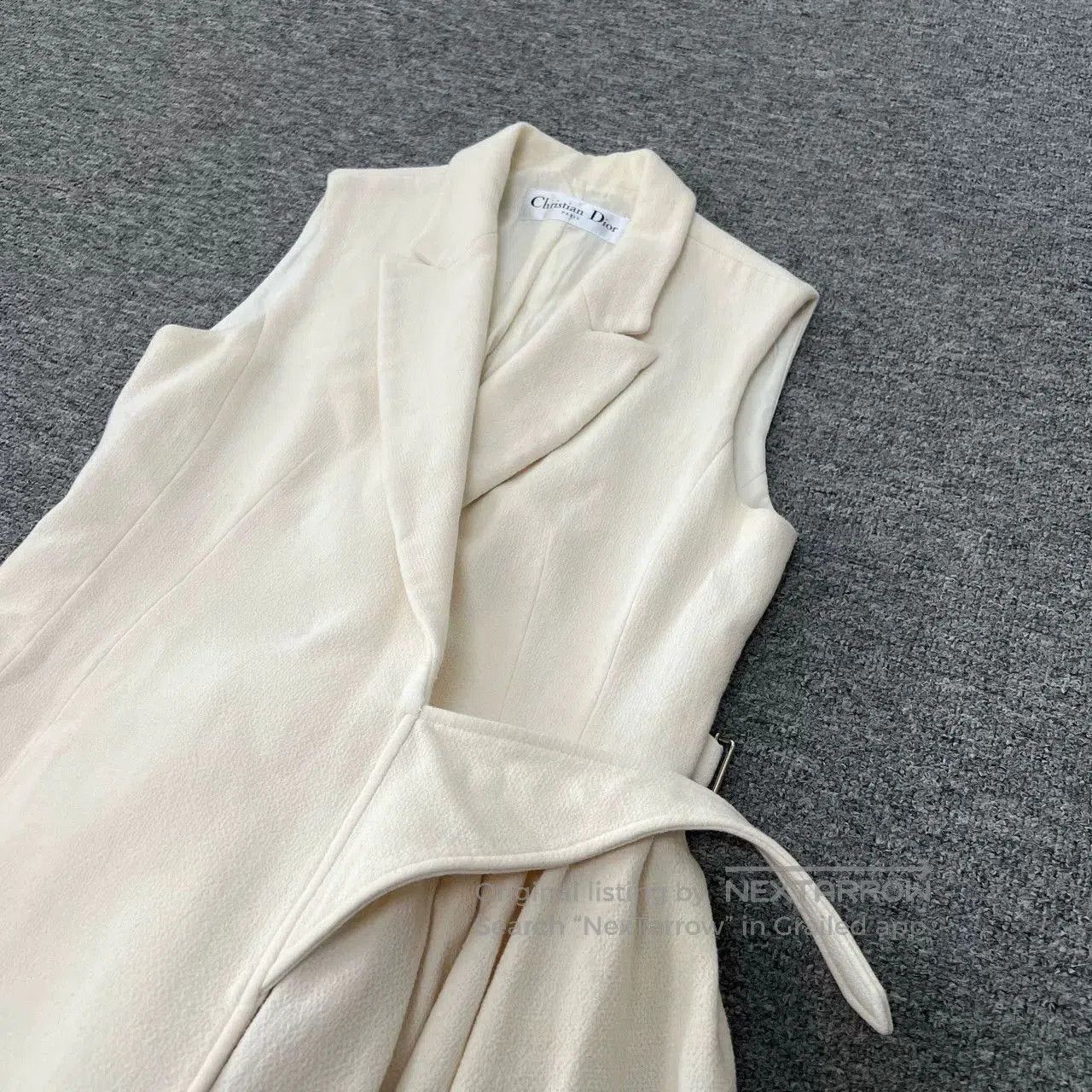 Dior Dior Off-White Sleeveless Dress. Size M / US 6-8 / IT 42-44 - 3 Thumbnail