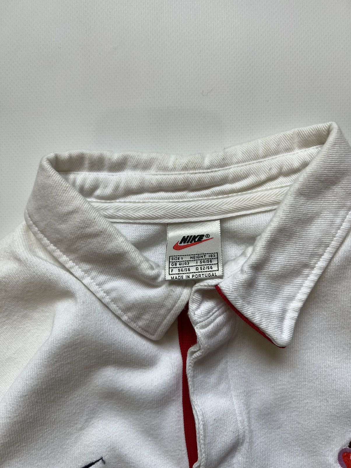 Vintage Nike England Rugby Shirt 1997 Vintage White Jersey Size US L / EU 52-54 / 3 - 4 Thumbnail