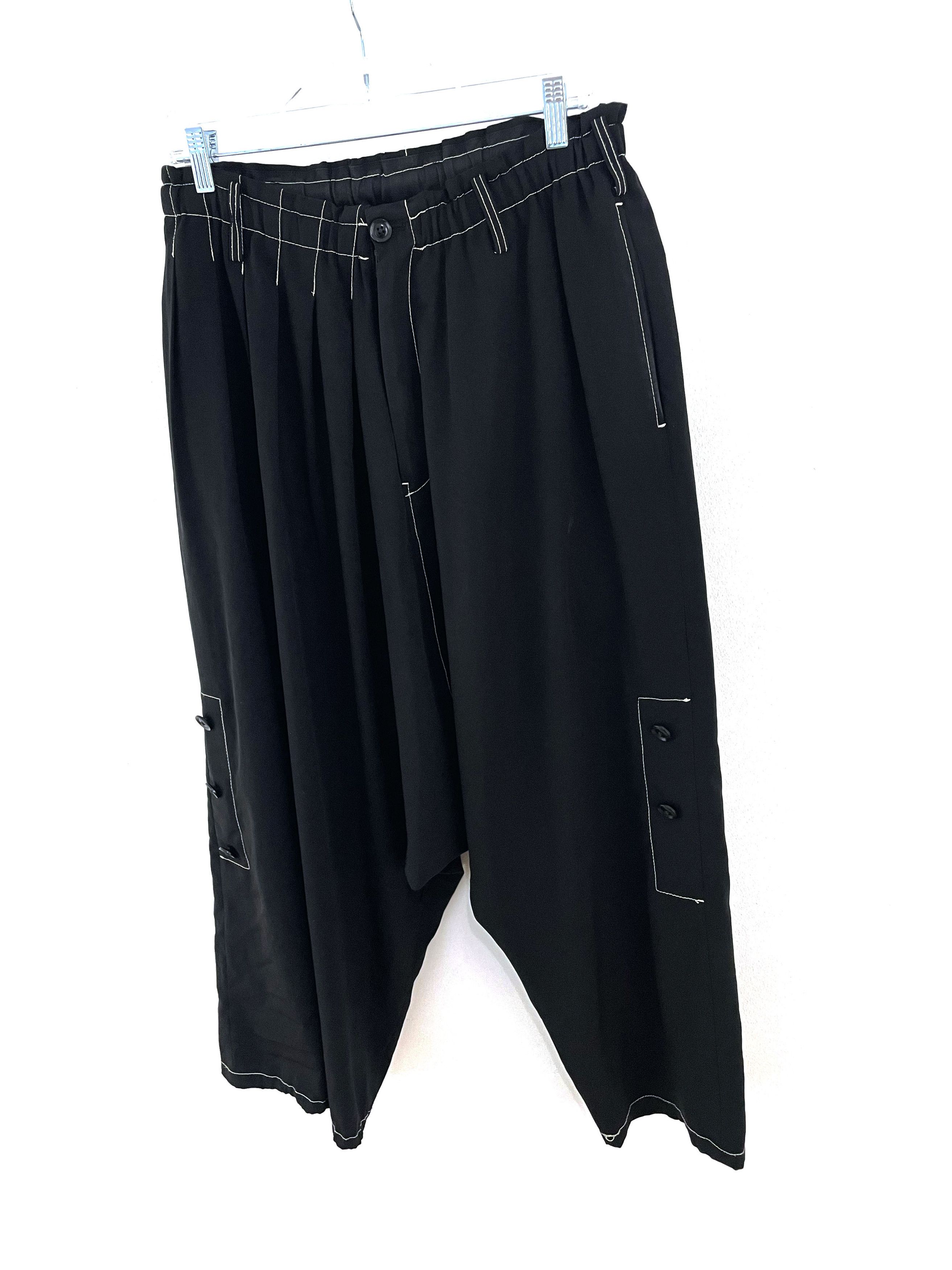 Yohji Yamamoto Contrast Stitch Pants Size US 34 / EU 50 - 2 Thumbnail