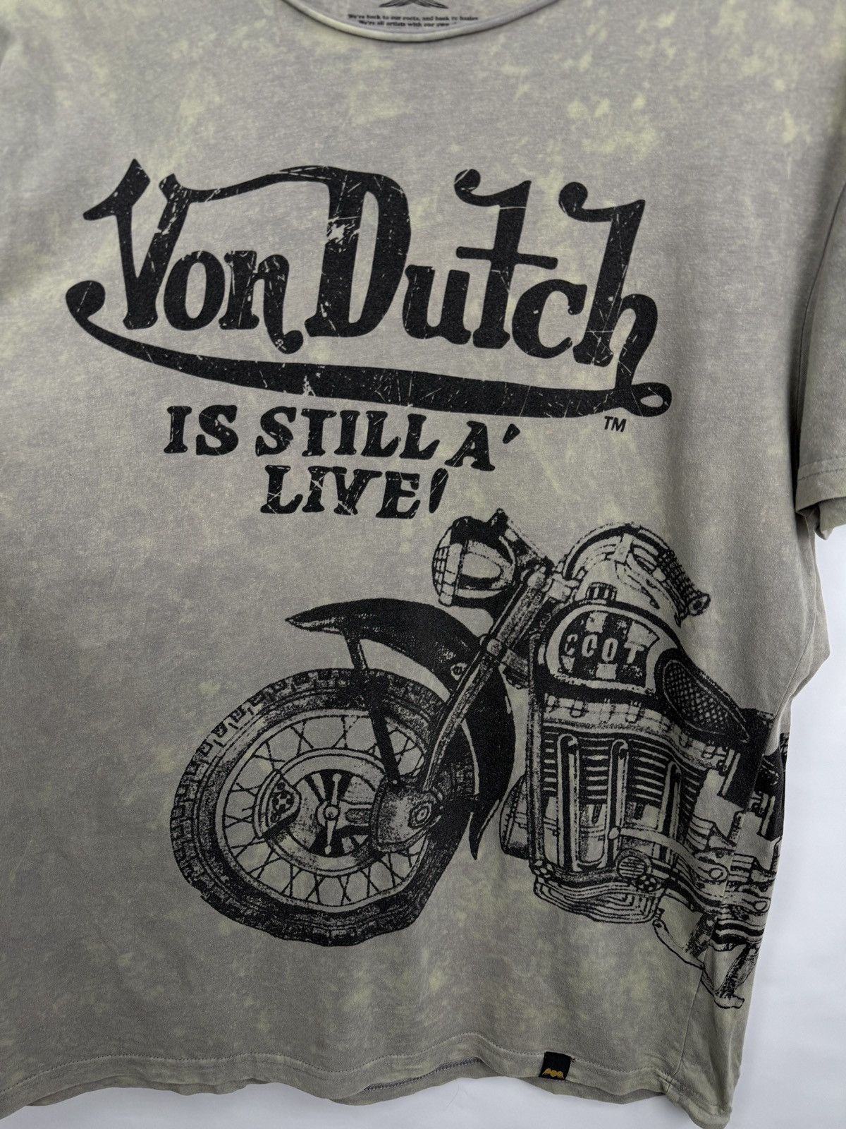 Von Dutch 🇺🇸 Vintage 90s Von Dutch Motorcycle Choppers T-Shirt Rare Size US XL / EU 56 / 4 - 7 Thumbnail