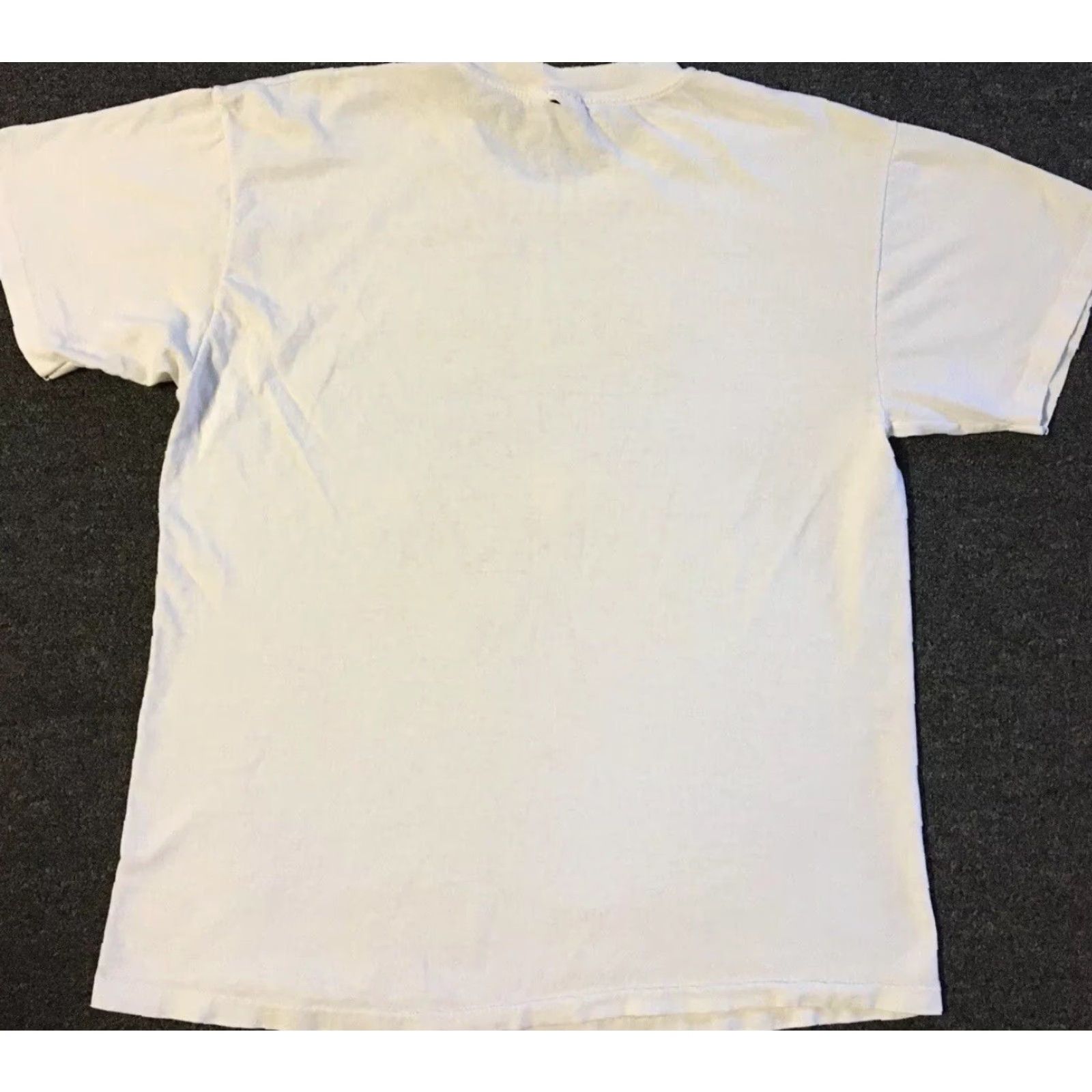 Folk VINTAGE 90s Indigo Girls Faded Distress Shirt S Tour Folk Rock Band Concert Grunge S White Cotton Short Sleeve Men Graphic Tee Size US S / EU 44-46 / 1 - 2 Thumbnail