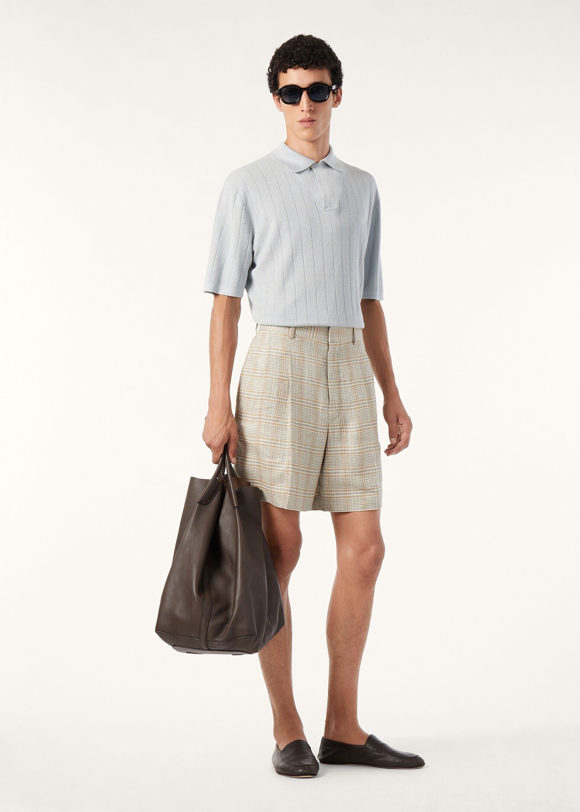 Loro Piana os11x0226 FAQ4555 Tamarind Polo Shirt in Swarov Sky Size US XL / EU 56 / 4 - 2 Thumbnail