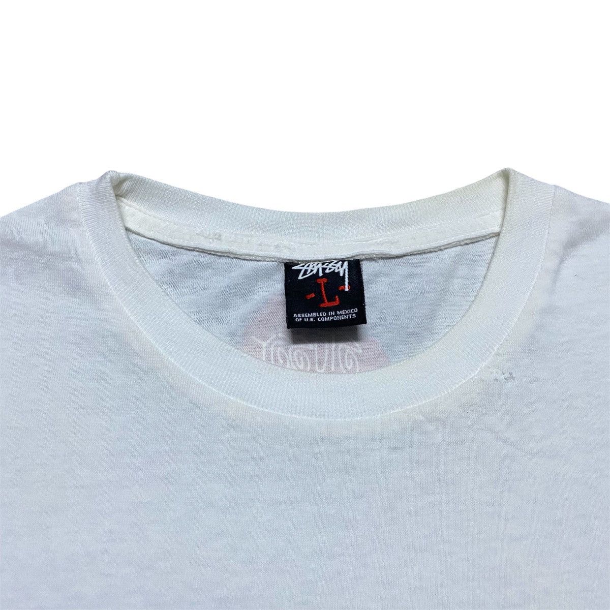 Stussy × Vintage Rare‼️🔥Vintage Stussy Hold Tight Graphic T-Shirt Size US M / EU 48-50 / 2 - 4 Thumbnail