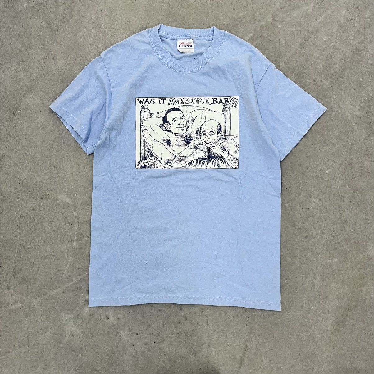 NCAA × Vintage CRAZY 2003 JOKE TEE COACH K Funny Comic Shirt Blue Medium Size US M / EU 48-50 / 2 - 2 Thumbnail
