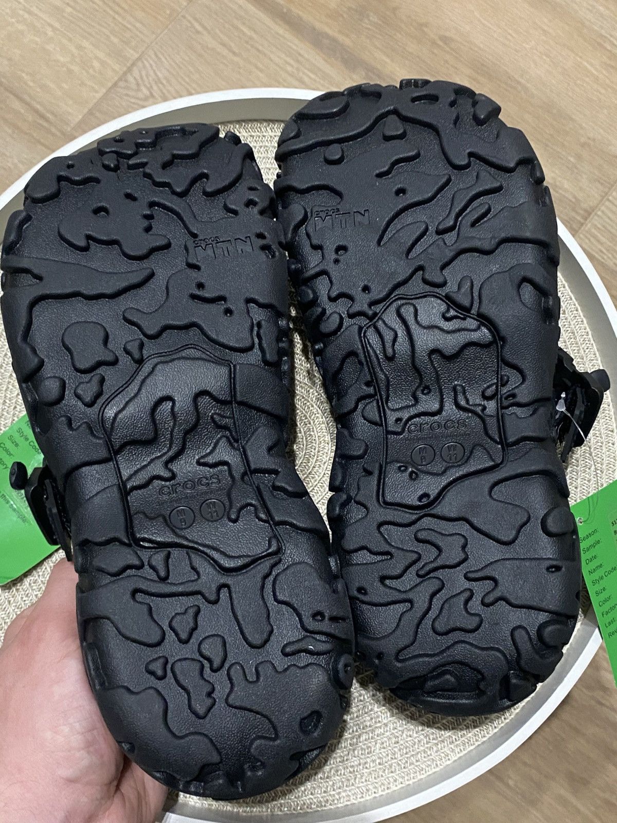 Crocs NWT Crocs All-Terrain Atlas Black Slip on Strap Sandals Size US 9 / EU 42 - 10 Thumbnail