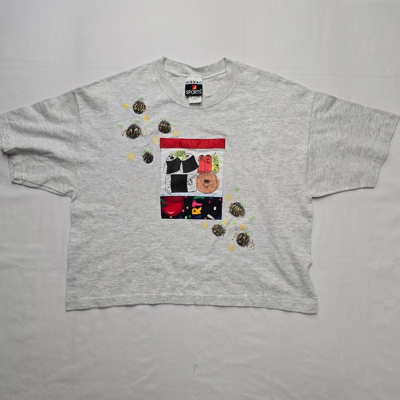 Vintage Vintage Art Cropped Bento Box Japenese Lunch Applique L Tee Size L / US 10 / IT 46 - 1 Thumbnail