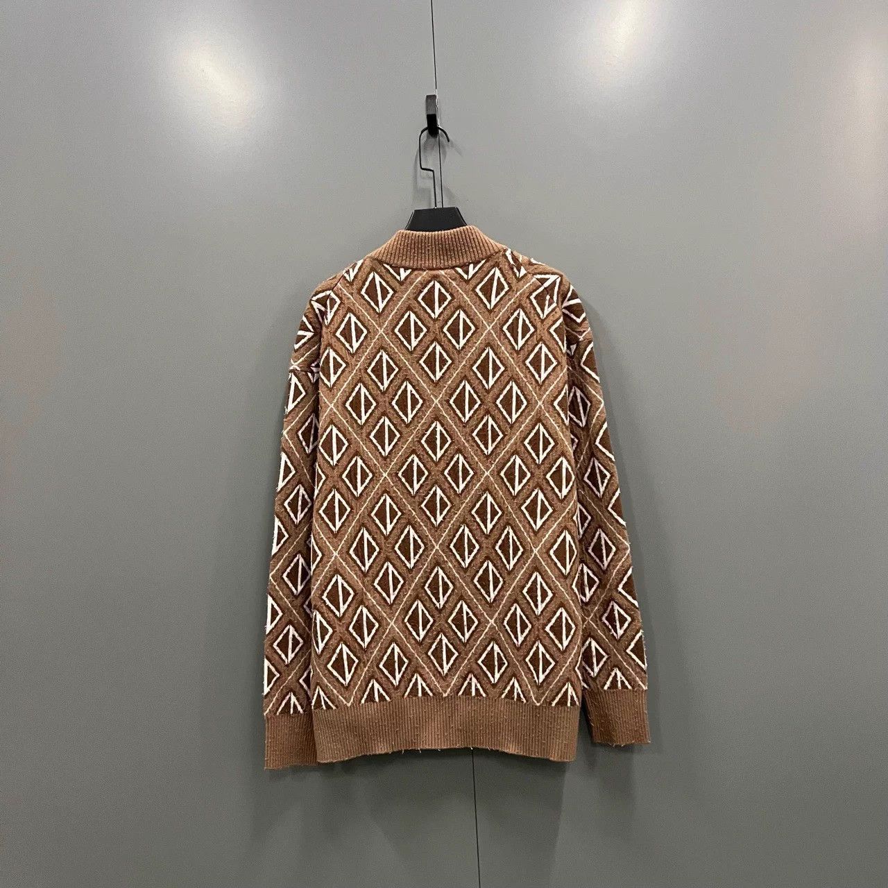 Dior Dior Café au Lait All Over CD Print Knit Sweater L/XL Size XL / US 12-14 / IT 48-50 - 2 Thumbnail