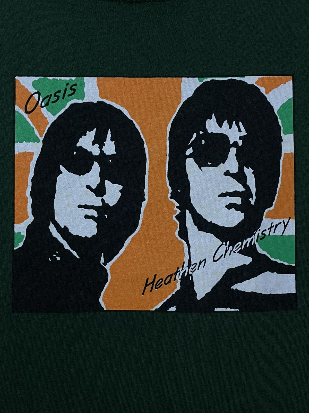Vintage Vintage Late 90s Oasis Heathern Chemistry Liam & Noel Tshirt Size US XL / EU 56 / 4 - 7 Thumbnail