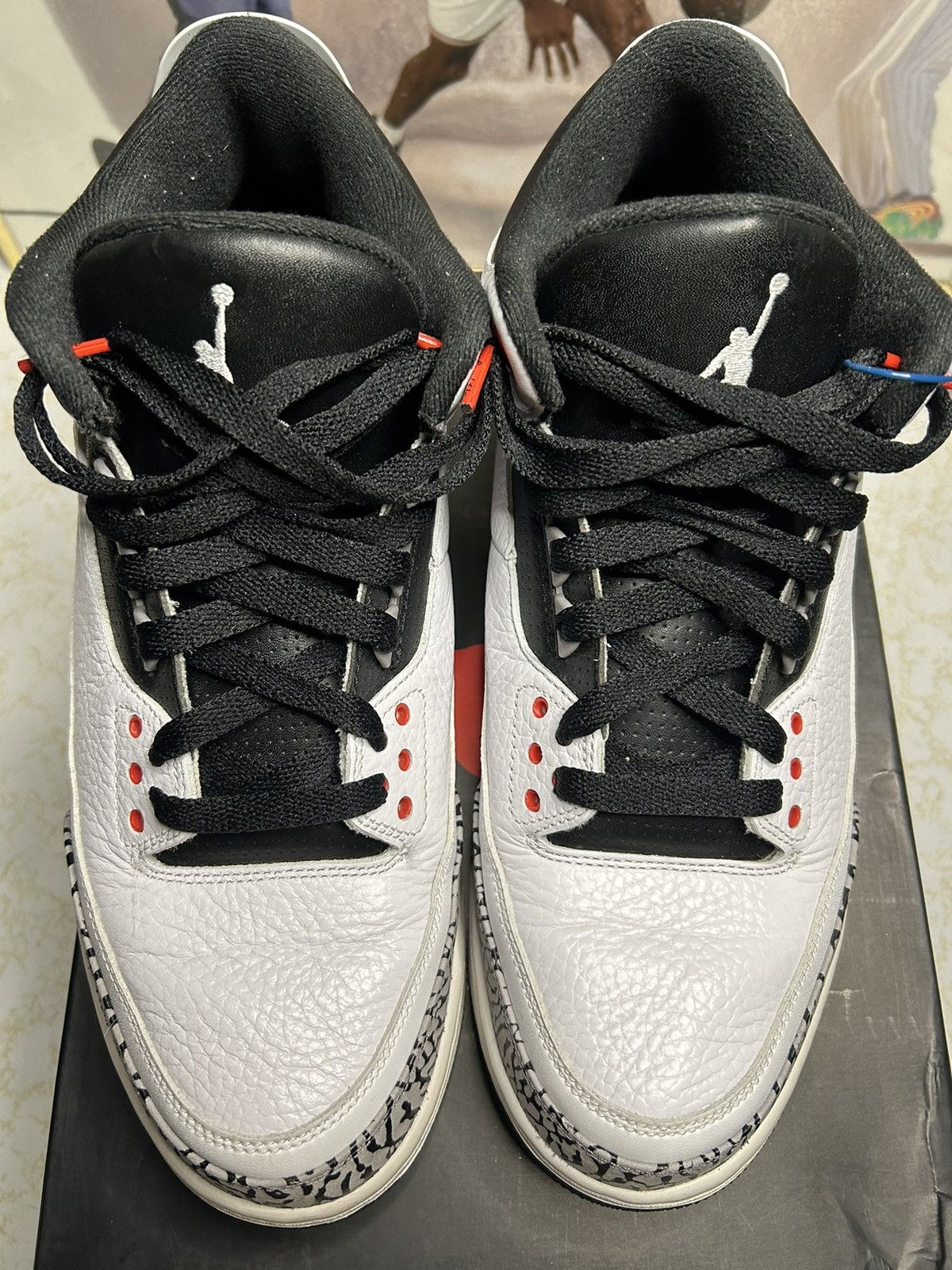 image of Jordan Brand 3 Retro Infd 23 Shoes in Black, Men's (Size 11)