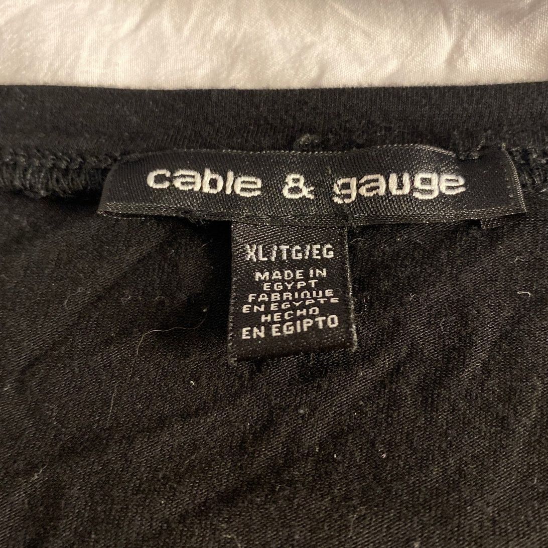 Other Minimalist Black High-Low Tunic Top Cable & Gauge Size XL Size XL / US 12-14 / IT 48-50 - 3 Thumbnail