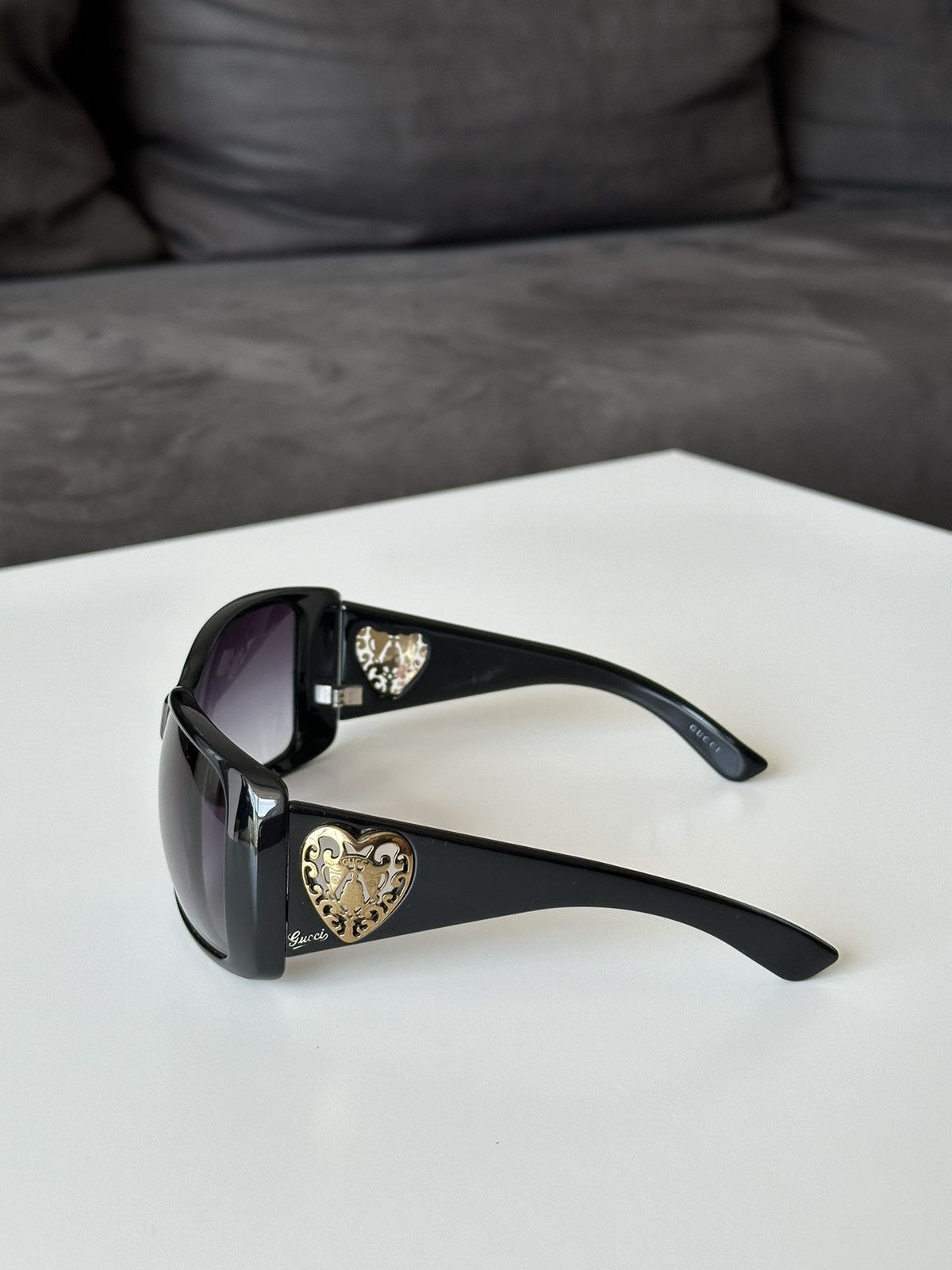 Gucci GUCCI Square Heart Brown Sunglasses GG 3058/S Vintage Y2K Size ONE SIZE - 2 Thumbnail