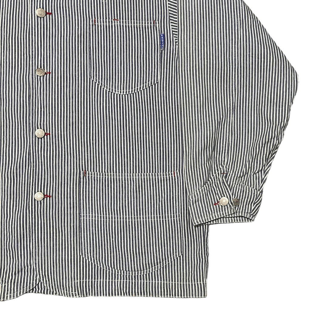 Japanese Brand Vintage Neyries Stripe Hickory Worker Jacket Size US L / EU 52-54 / 3 - 4 Thumbnail