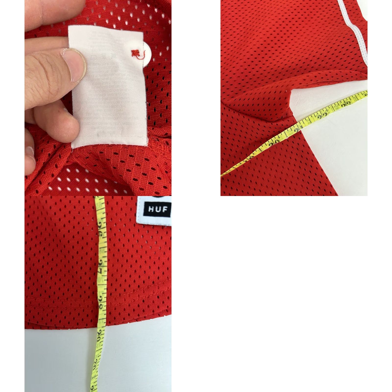 Huf HUF Red Embroidered H Logo Button-up Jersey Short Sleeve Men’s Small Size US S / EU 44-46 / 1 - 8 Thumbnail