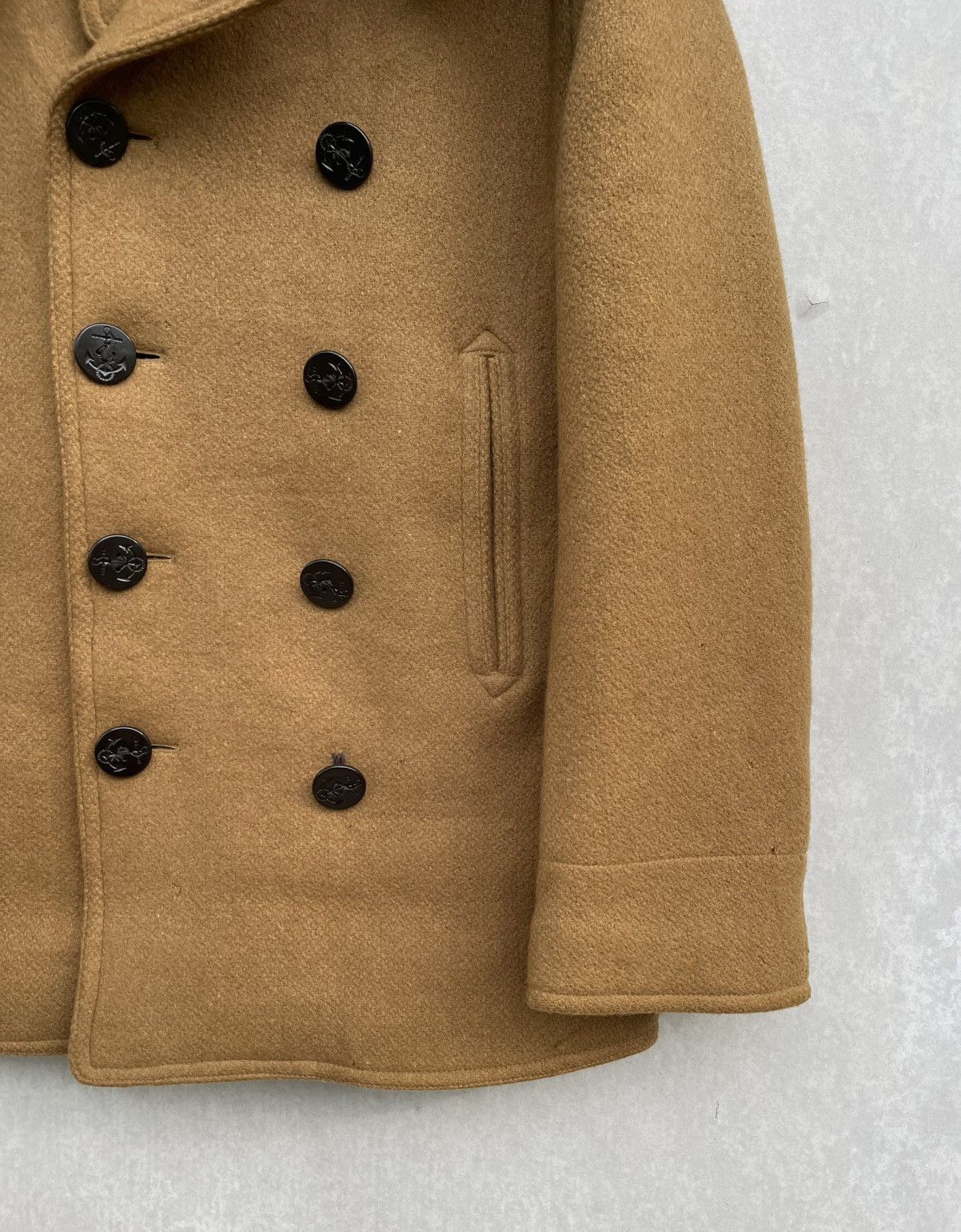 Buzz Rickson's × Indian Motorcycle × Toyo Enterprises 🔥Vtg Indian by Toyo Enterprise WW2 Naval Clothing Pea Coat Size US L / EU 52-54 / 3 - 5 Thumbnail