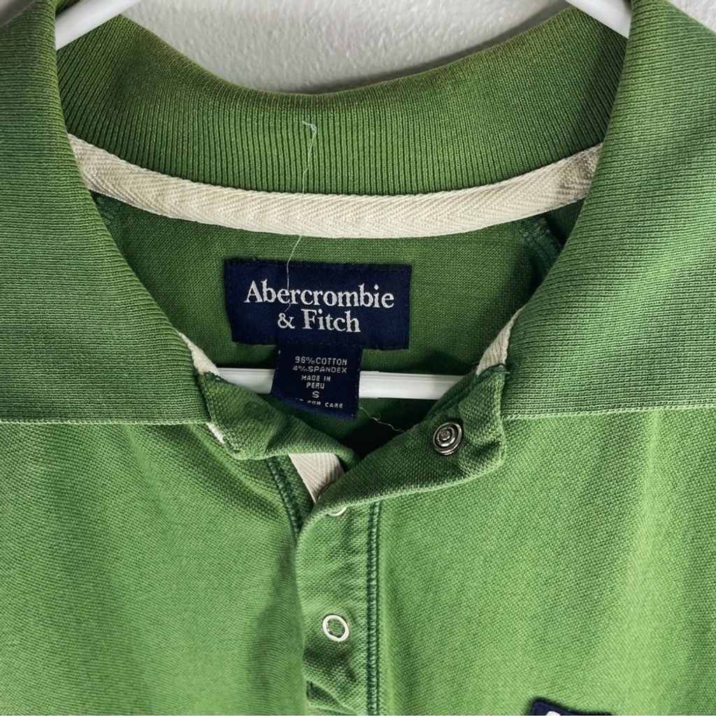 Abercrombie & Fitch ABERCROMBIE & FITCH VINTAGE Men Green Polo Shirt A&F logo S Size US S / EU 44-46 / 1 - 4 Thumbnail