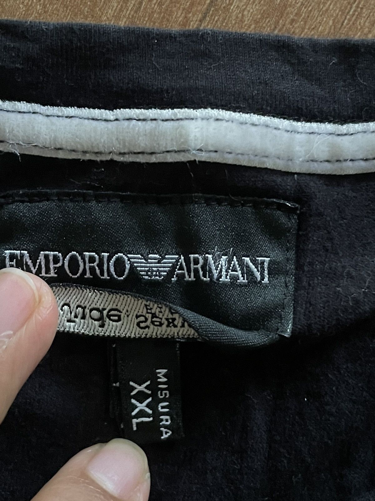 Emporio Armani Emporio Armani Long Sleeves TShirt Size XXL / US 16-18 / IT 52-54 - 3 Thumbnail