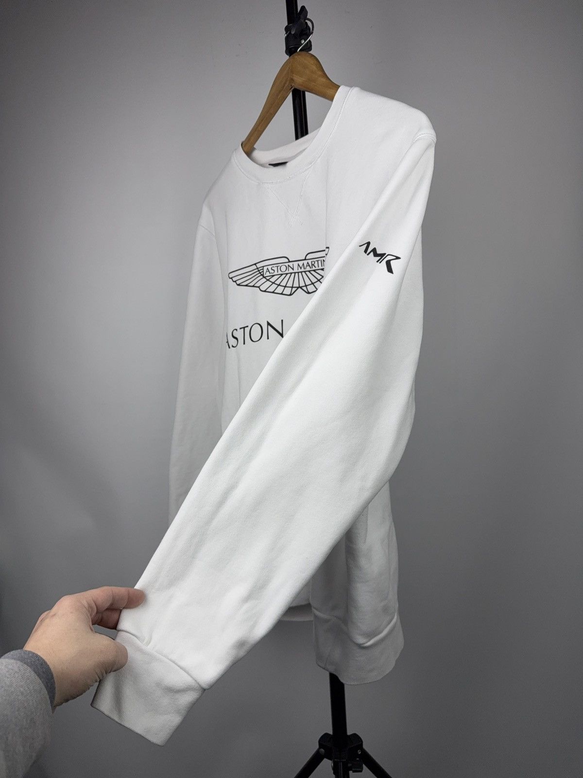 Hackett Racing Aston Martin AMR Hackett London White Sweatshirt Size US L / EU 52-54 / 3 - 15 Thumbnail