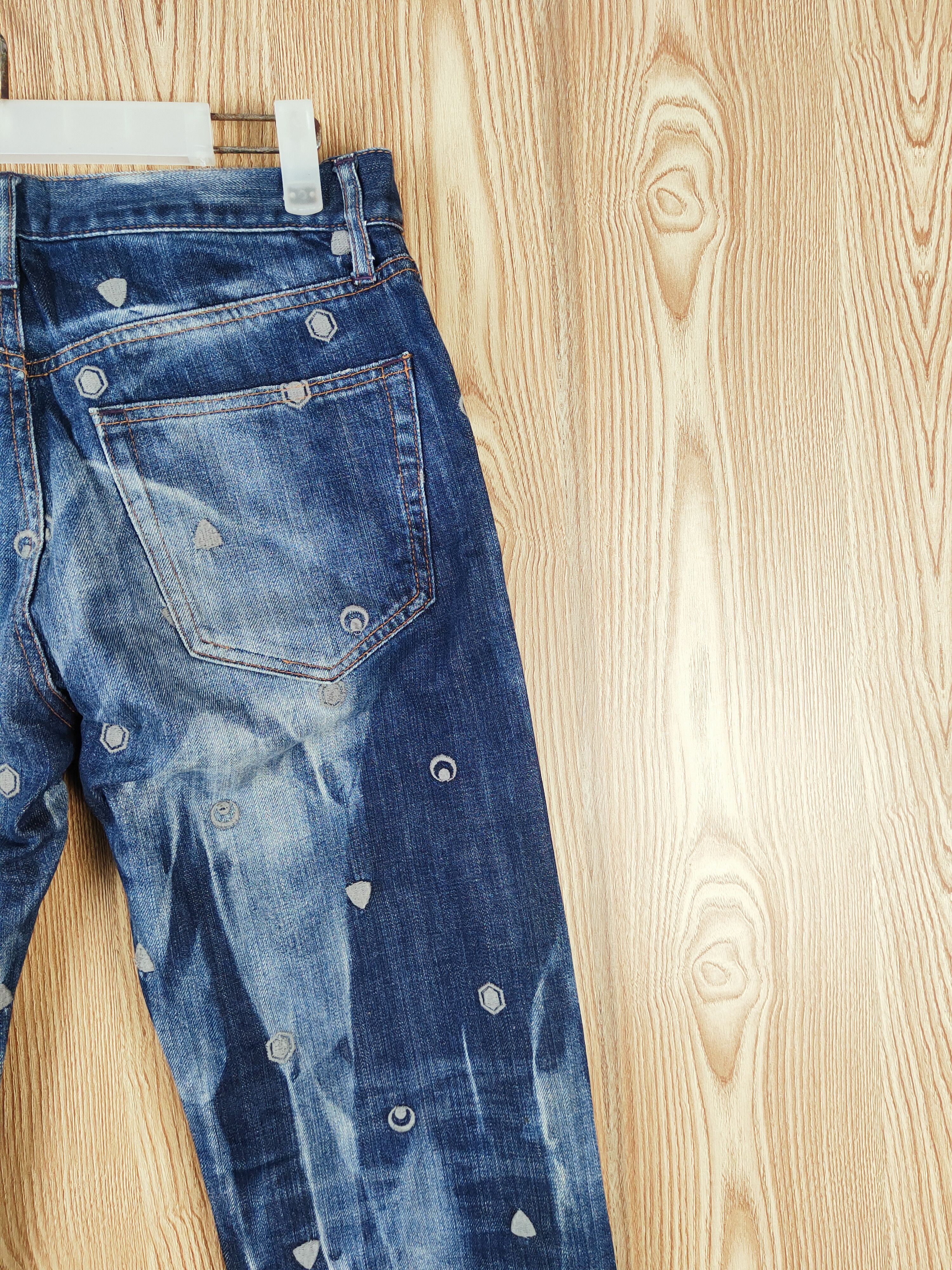 Takeo Kikuchi TK Mixpice Dark Blue Distressed Ripped Jeans #W343 Size US 30 / EU 46 - 11 Thumbnail
