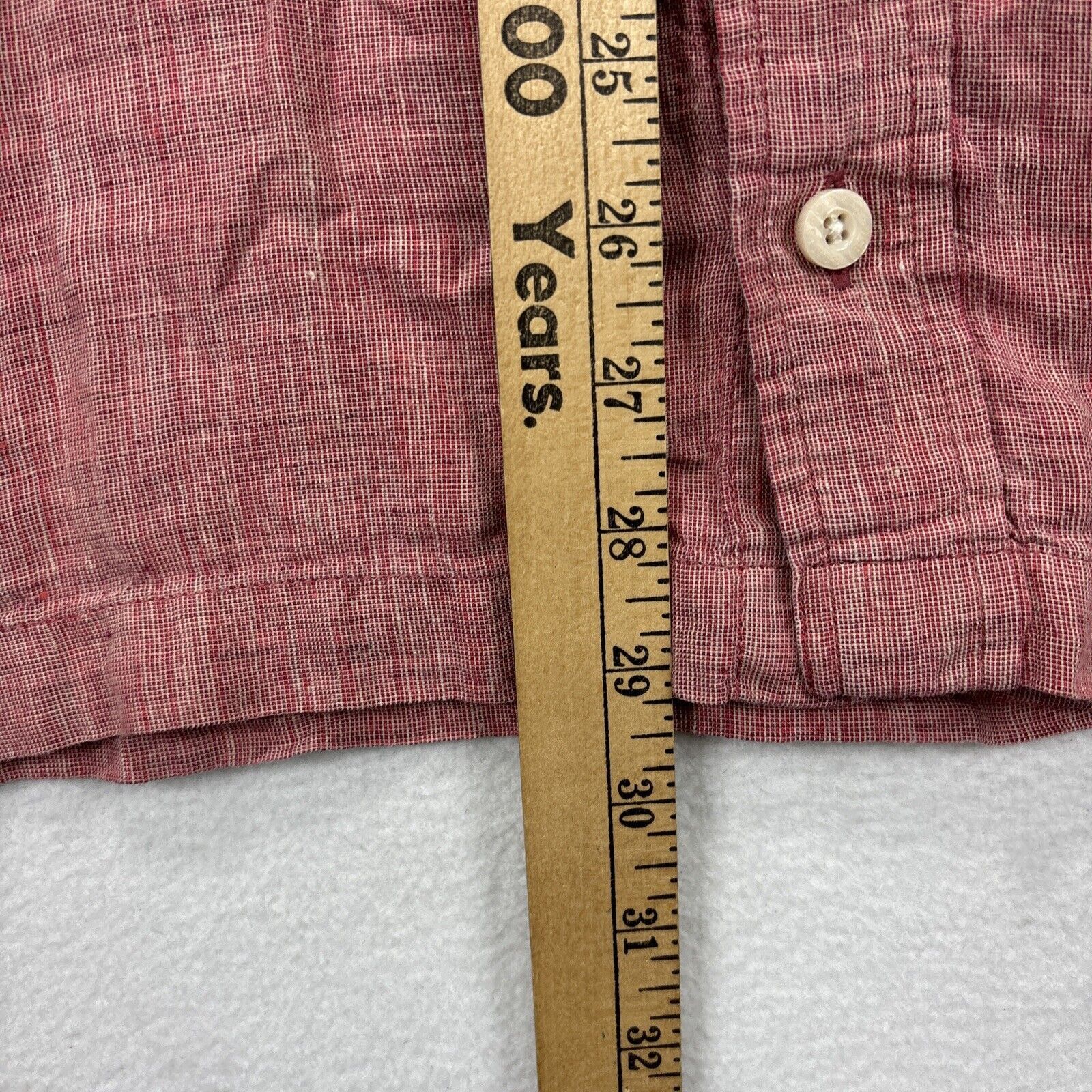 Orvis Orvis Shirt Mens M 100% Linen Short Sleeve Button Up Red Size US M / EU 48-50 / 2 - 5 Thumbnail