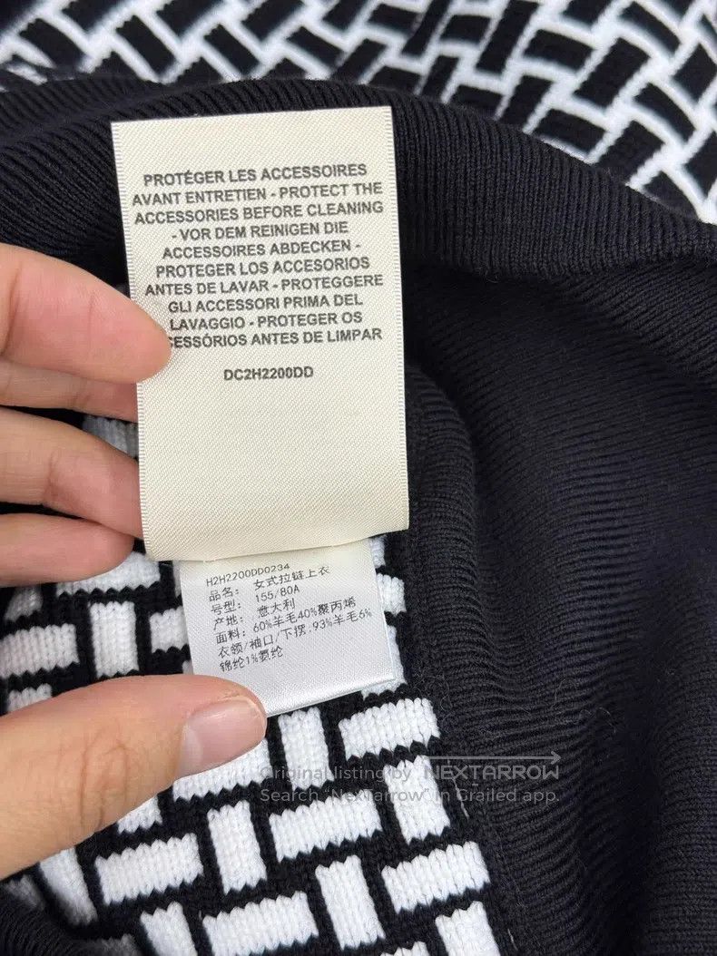 Hermes Hermes Black and White Collar Jacket Size XS / US 0-2 / IT 36-38 - 6 Thumbnail