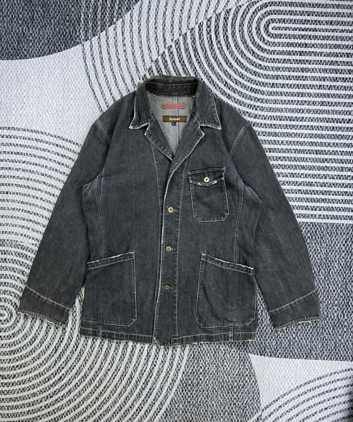 Japanese Brand Vintage Zerosail Double Collar Denim Style Jacket Size US M / EU 48-50 / 2 - 1 Thumbnail