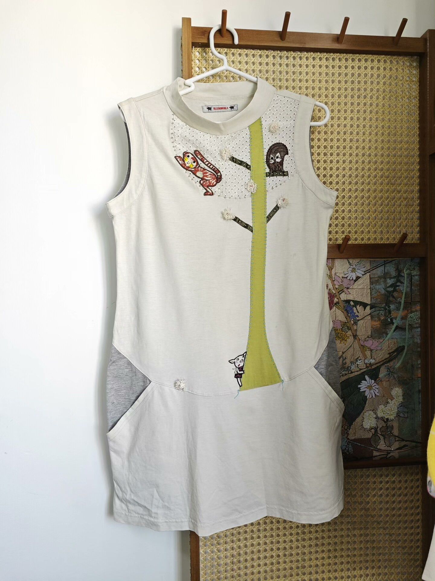 Authentic Pigment OLLEBOREBLA Vintage Embroidered Dress Size M / US 6-8 / IT 42-44 - 1 Thumbnail