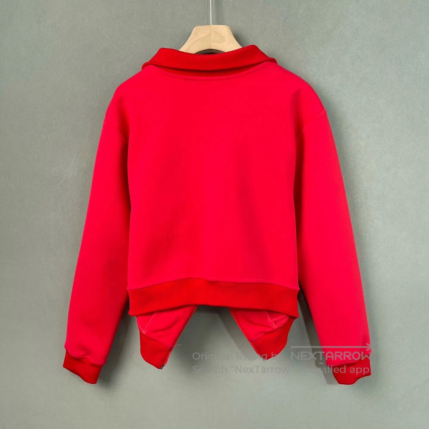 Balenciaga Balenciaga Red Sporty Stand Collar Jacket. Size M / US 6-8 / IT 42-44 - 2 Thumbnail