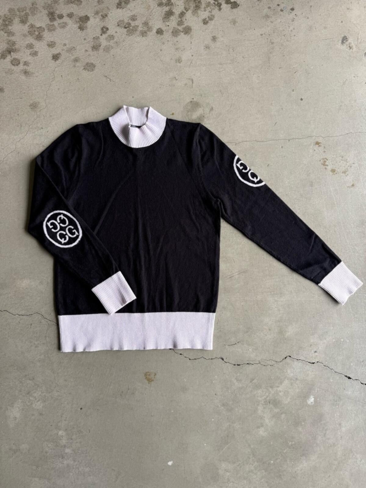 Other Green Queen / Logo Knit Golf Sweater / Black White Korea Size XL / US 12-14 / IT 48-50 - 1 Thumbnail