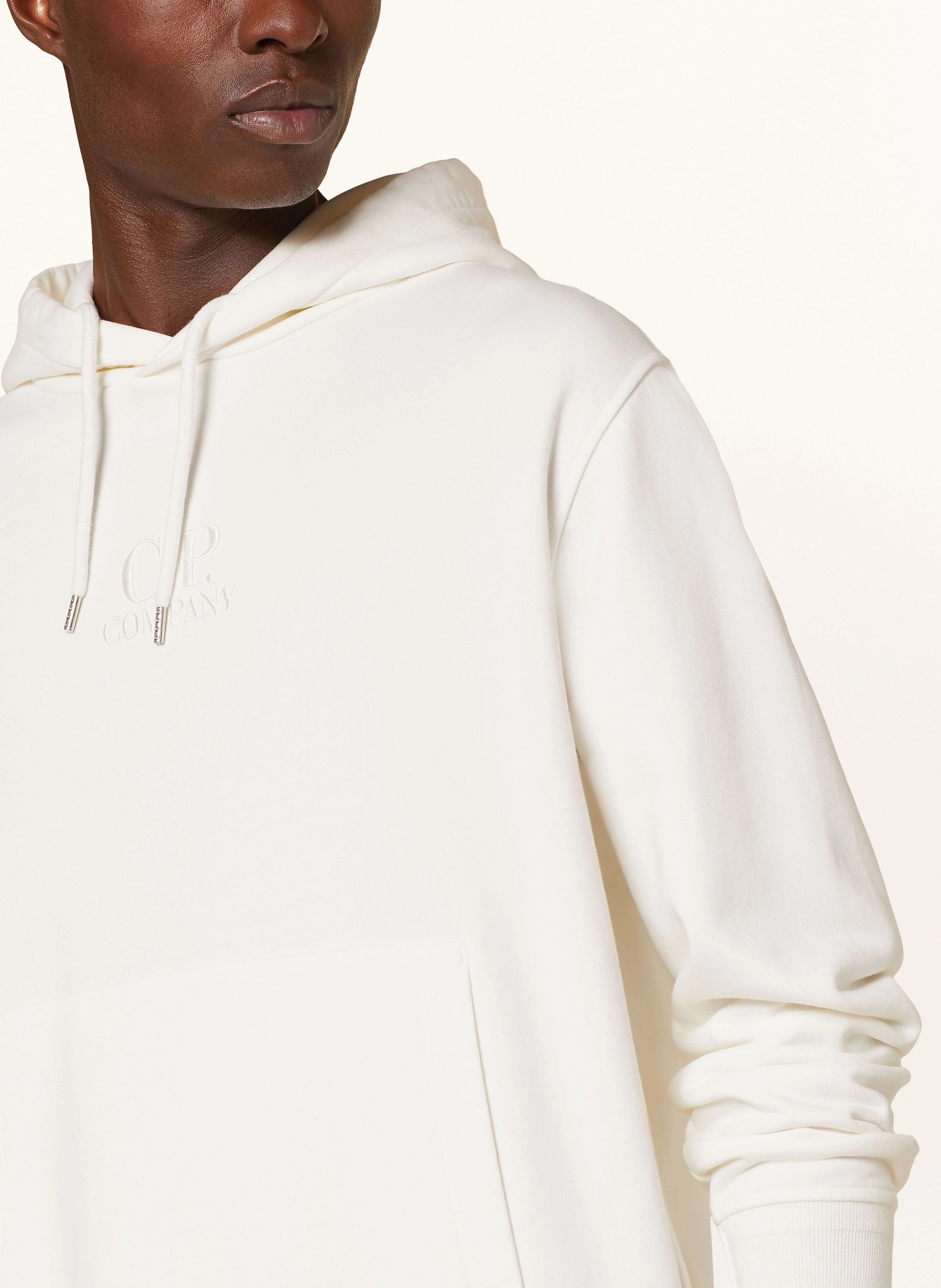 C.P. Company o1y1224 Logo Hoodie in Ivory Size US L / EU 52-54 / 3 - 5 Thumbnail