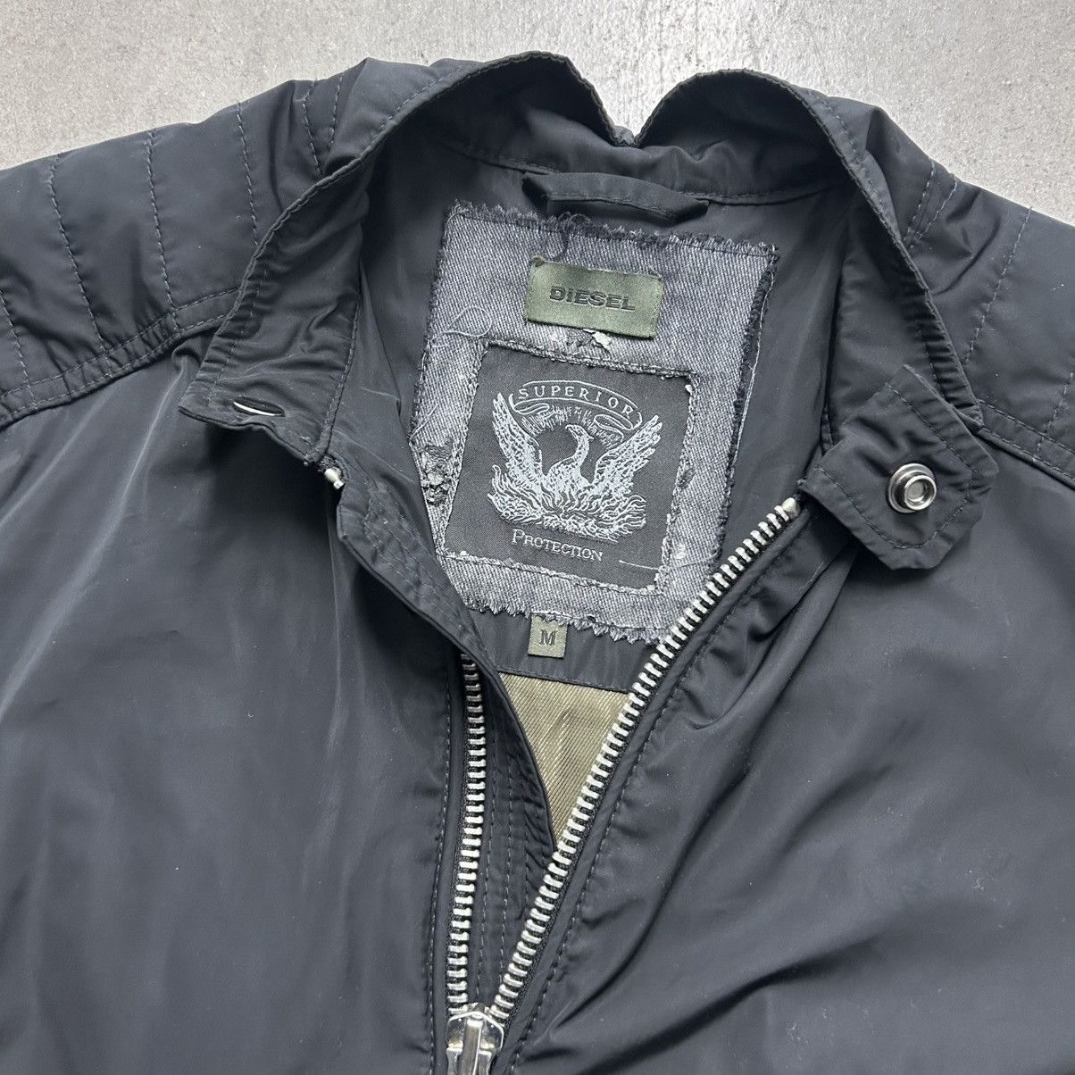 Diesel × Vintage Diesel black bomber zip up jacket Size US M / EU 48-50 / 2 - 3 Thumbnail