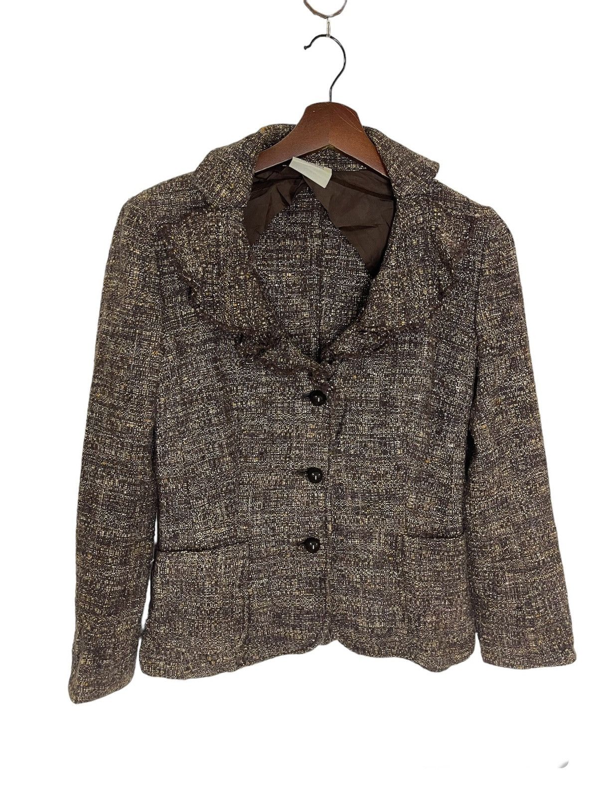 Designer × Moschino × Vintage VINTAGE MOSCHINO CHEAP & CHIC TWEED JACKET Size M / US 6-8 / IT 42-44 - 1 Thumbnail