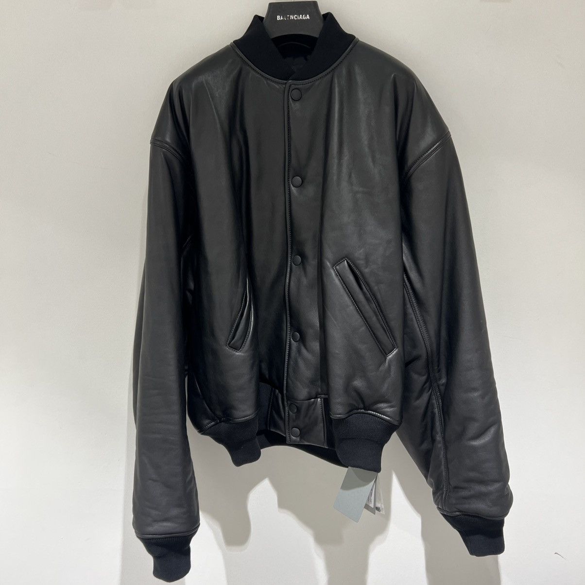 Balenciaga 2000s Balenciaga Brown Leather Bomber Jacket | Grailed